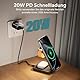 Eazpower Magsafe Ladestation für Apple Watch und iPhone 3 In 1 Faltbar, Kabellose iPhone Ladestation Magsafe Ladegerät Mehrere Geräte, Reisen Tragbar Wireless Charger