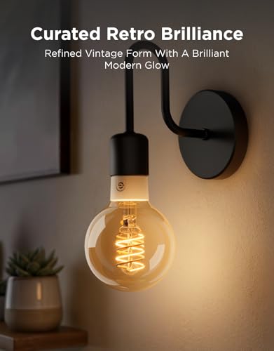 Image of Govee Edison Bulbs, G25 Smart Vintage Light Bulbs, RGBWW, E26 Base 4 Pack | RGBWW and Tunable White, Compatible with Matter, Alexa & Google Assistant, Vanity light bulb for Living Room Kitchen
