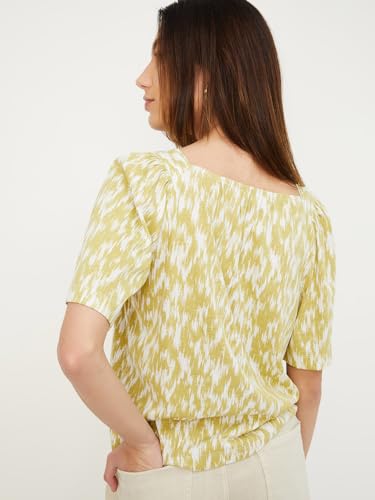 Image of Max Plus Size Women Printed Puffed Sleeve Top