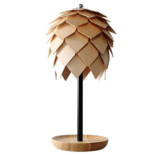 Preisvergleich Produktbild Home Kreativität-Tischlampe Schreibtischlampe Licht Tannenzapfen Tischlampe Restaurant Nordic Kreative Persönlichkeit Massivholz Einkopflampe Schmiedeeisen Moderne Bar E27 Tisch Schreibtisch Leselamp