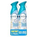 Febreze Air Mist, Air Freshener Spray, Odor Fighting Room Spray, Deodorizer for Home Bathroom Kitchen Office Apartment Dorm Room Classroom, Bora Bora Waters Scent, 8.1oz (Pack of 2)