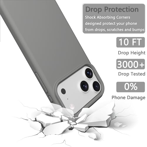 Image of iPhone 17 pro Max /18 pro Max Case Silicone(Charcoal Gray)