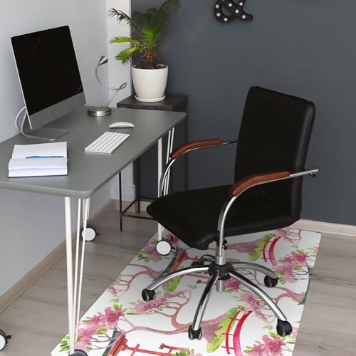 Protège-tapis de chaise 120x90 protecteur de sol PVC rectangulaire