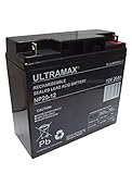 2 x ULTRA MAX 12V 20Ah (as 17Ah & 18Ah) - MOBILITY SCOOTER WHEELCHAIR BATTERIES