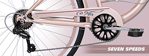 kent bayside cruiser bike rose gold