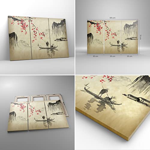 Image tableau triptyque grand format pour habiller un grand mur vide - 2
