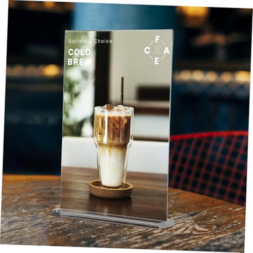 Présentoir Acrylique Transparent pour menus de restaurants et buffets d'hôtels - 7