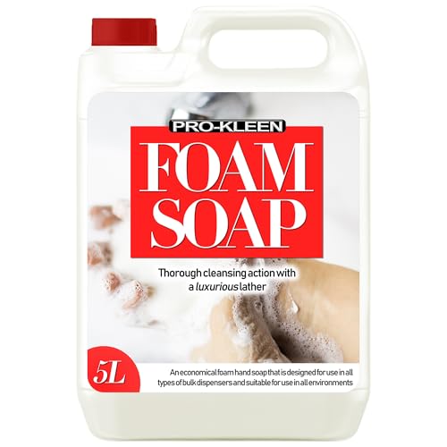 Pro-Kleen Savon mousse pour les mains 5 L – Recharge de savon pour les mains aux agrumes – Doux pour la peau, action nettoyante puissante, mousse luxueuse – Utilisation dans tous les distributeurs de