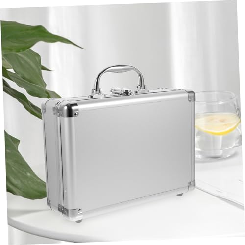 Aluminum Alloy Hard Briefcase Impact-absorbing Sponge Inserts Storage Case for Instruments Makeup and Tools Compact Design Comfortable Handle for3