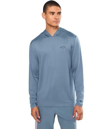 Billabong, Mens, Arch Mesh LF Hood Long Sleeve, China Blue, Medium
