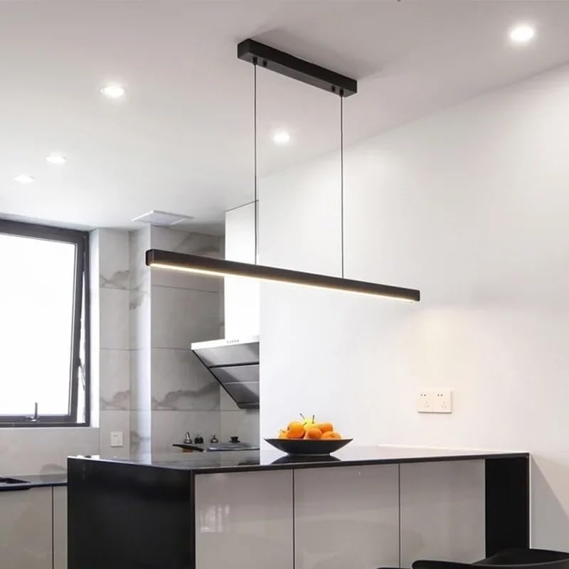 Lustre salon salle manger design créatif LED 80cm pour repas chaleureux