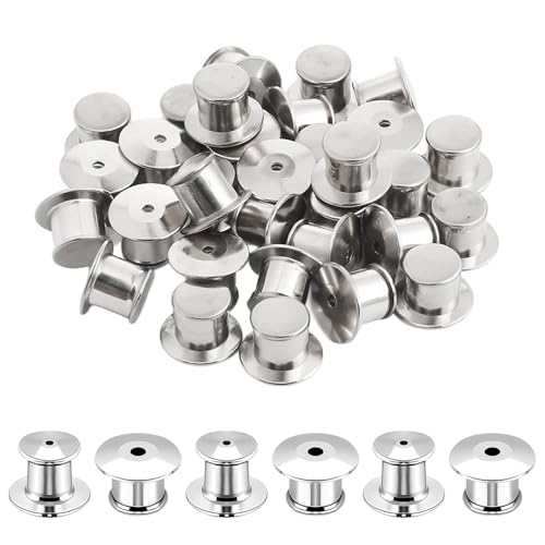 LIQWEI 30 piezas de cierre de alfiler, pasadores de seguridad de metal, cierres de alfiler, broche de solapa para broches, manualidades, insignias, agujas de solapa esmaltadas