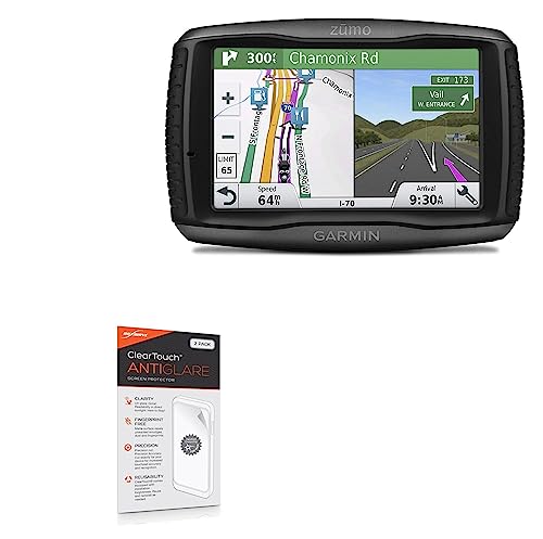 BoxWave Screen Protector Compatible with Garmin Zumo 595LM - ClearTouch Anti-Glare (2-Pack), Anti-Fingerprint Matte Film Skin