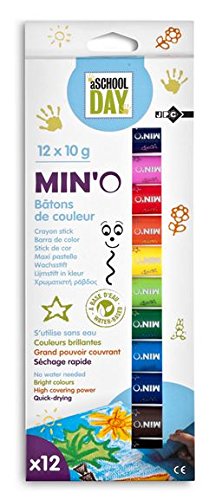 Bâtons de couleur "Min'o" - 12 couleurs de 10 grammes