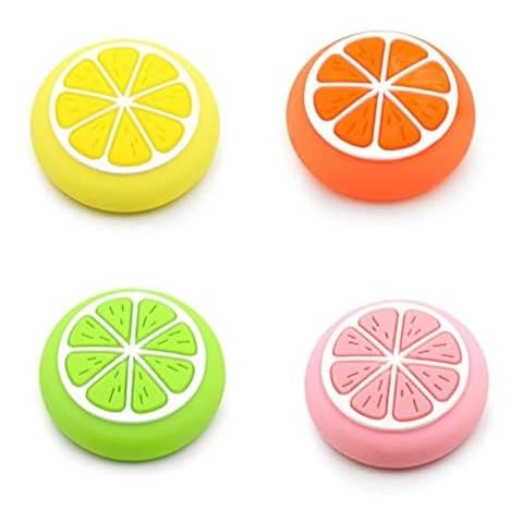 Lemon Joystick Thumb Grips Cover Stick Thumbstick Caps for Nintendo Switch NS Nitendo Switch Lite NS JoyCon 4PCS (4 Color) Cover
