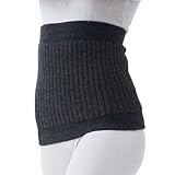 [もちはだ] 二重 腹巻 男性用 M～L チャコール メンズ レディース 冷え防止 厚手 極厚 暖かい あったかい 裏起毛 寅さん 日本製 冬 防寒 保温 昔ながら