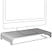 Produktbild VAYDEER Aluminium Monitorständer Computer Riser Metall Desktop Monitor Ständer bis zu 27 Zoll Bildschirme für PC, Mac, MacBook, Laptop mit Speicherplatz Organizer für Keyboard & Mouse - Silber, Groß