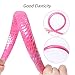 Spa Headbands for Women 6Pcs Mermaid Scales Hairbands Girls Wide Leather Makeup Head Bands Non-slip Fashion Headhoop for Party Favors