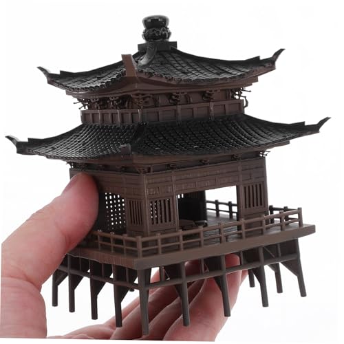 Pagoda miniatura impermeable: decora tu pecera o bonsái sin daños 5