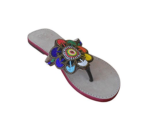 Chaussons indiens traditionnels en cuir pour soirées bohèmes chic