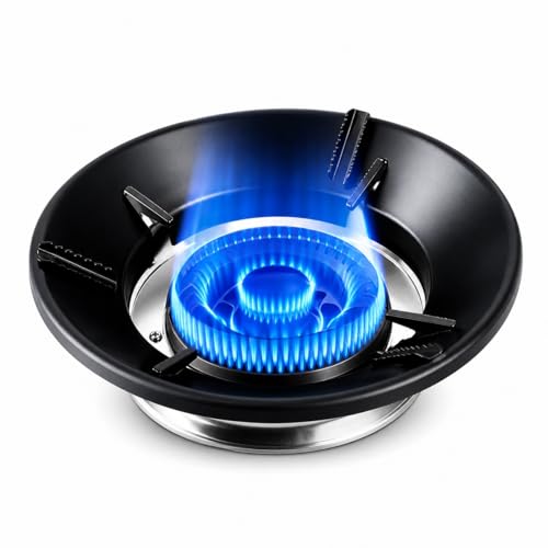 Image of Gas Saver Stand for LPG & PNG | High Efficiency Burner Ring | Save Gas & Cook Faster | Durable Heat Resistant Metal | Universal Gas Stove Accessory