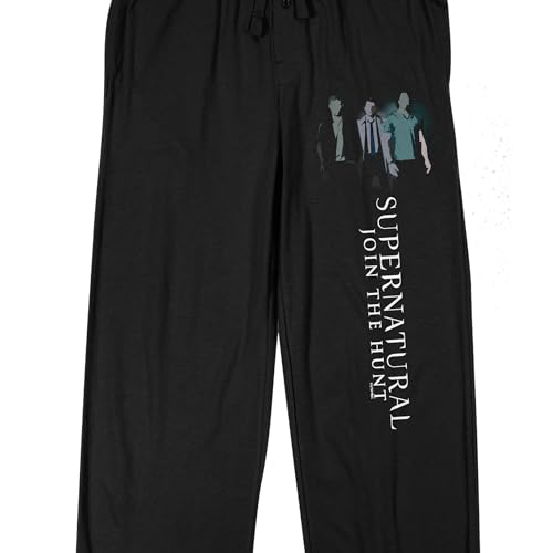 Bioworld Supernatural Join The Hunt Men's Black Sleep Pajama Pants2