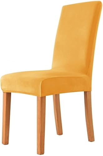 Miniatura 7 de 1246 piezas de terciopelo para silla de comedor, funda elástica de elastano para silla de comedor, funda de asiento para boda, hotel, banquete, 5,