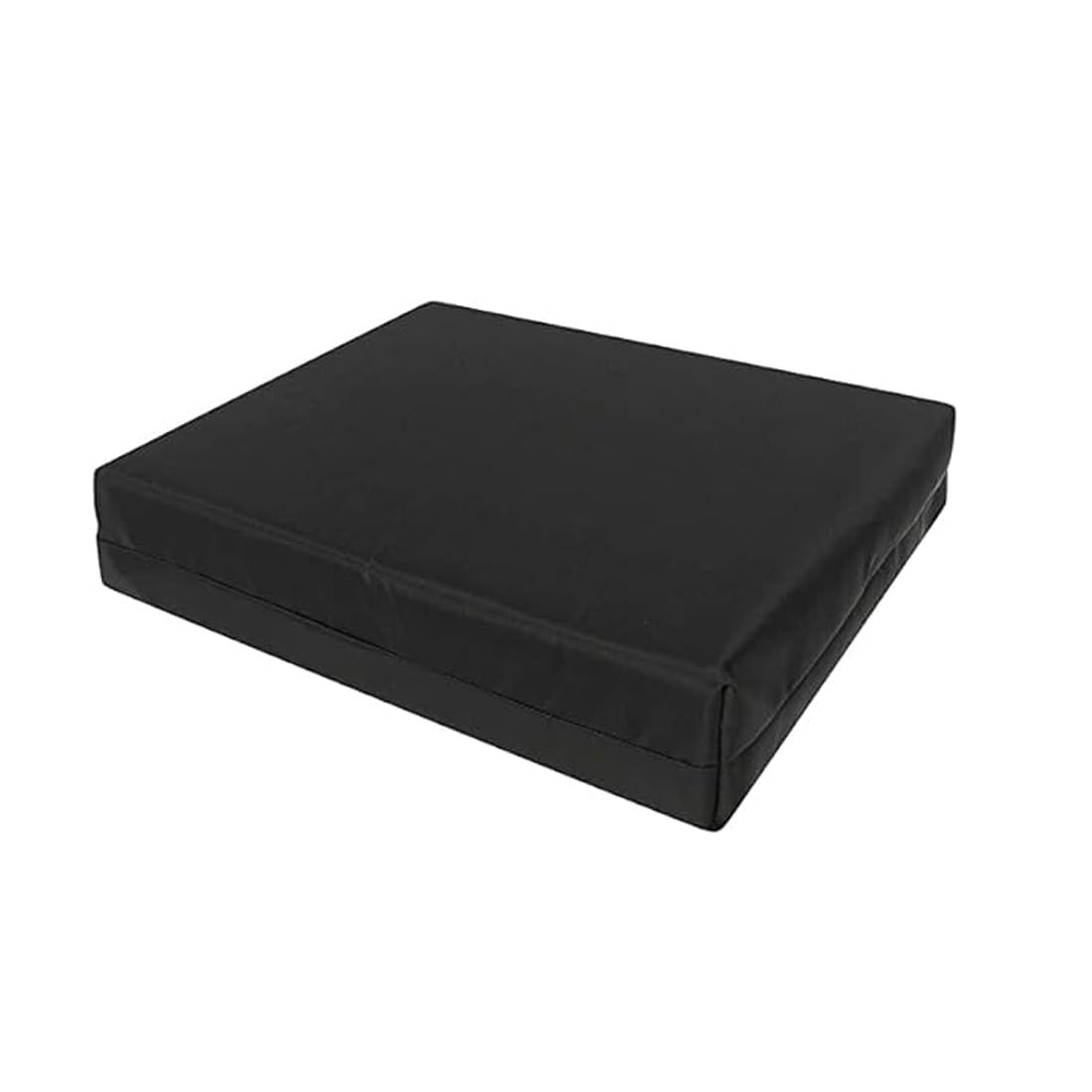 Foamma Waterproof Garden Seat Pads – Comfort and Durability for Indoor and Outdoor Seating - Waterproof Patio Chair Cushions - Cushions for Rattan Chairs (Black, 43cm x 47cm x 7cm)