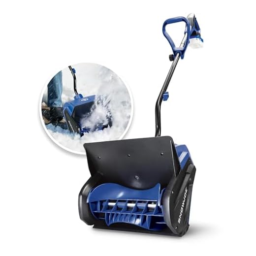 Snow Joe 24V-SS13 24-Volt IONMAX 13-Inch, Cordless Snow Shovel Kit, (w/ 4.0-Ah Battery + Charger) Blue