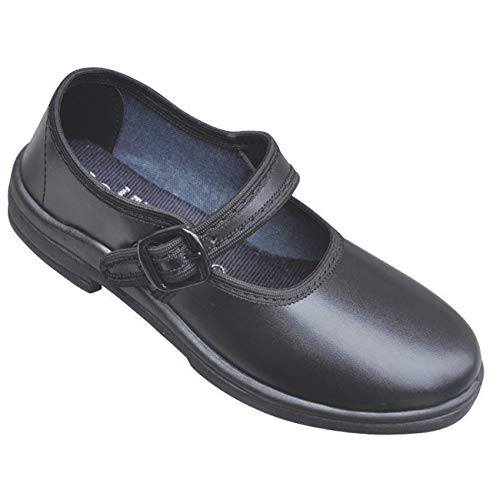 DHL School Shoes for Girls | Black | White (1, Black)