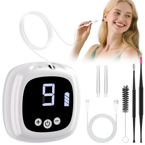Ear Vacuum Wax Remover, Ear Wax Removal Kit with 9 Levels Strong Suction
