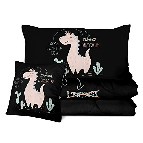 pink dinosaur comforter