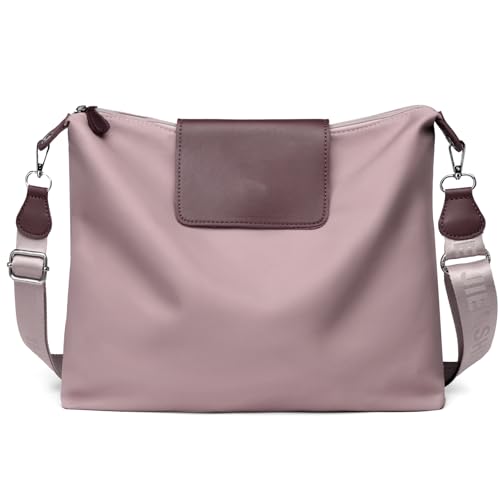 JANKS Bolso bandolera para mujer, de material...