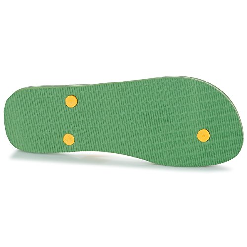 Havaianas Brasil Logo, Chanclas Unisex adulto, Green Bamboo, 37/38 EU