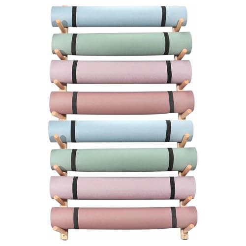 Support mural tapis de yoga 6 couches robuste et stable - 2