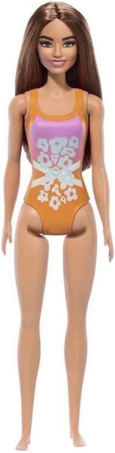 Mattel - Barbie Beach Doll with Orange Swimsuit