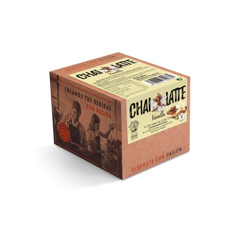 La Factoría del Café - Tea Collection Chai Latte Vainilla Sin Gluten | Té Dulce y Poderosa Vainilla - Se Puede Tomar Tanto En Frío Como En Caliente - 10 Unidades x 20 Gramos