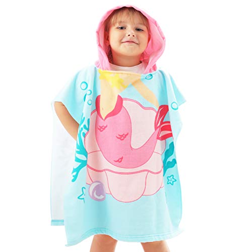 Image of NovForth Toddler Boys Hooded Bath /Pool /Beach Towel Poncho