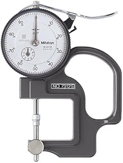 Mitutoyo 7312S Dial Thickness Gage, Lens Thickness Reverse Anvil, 0-0.5