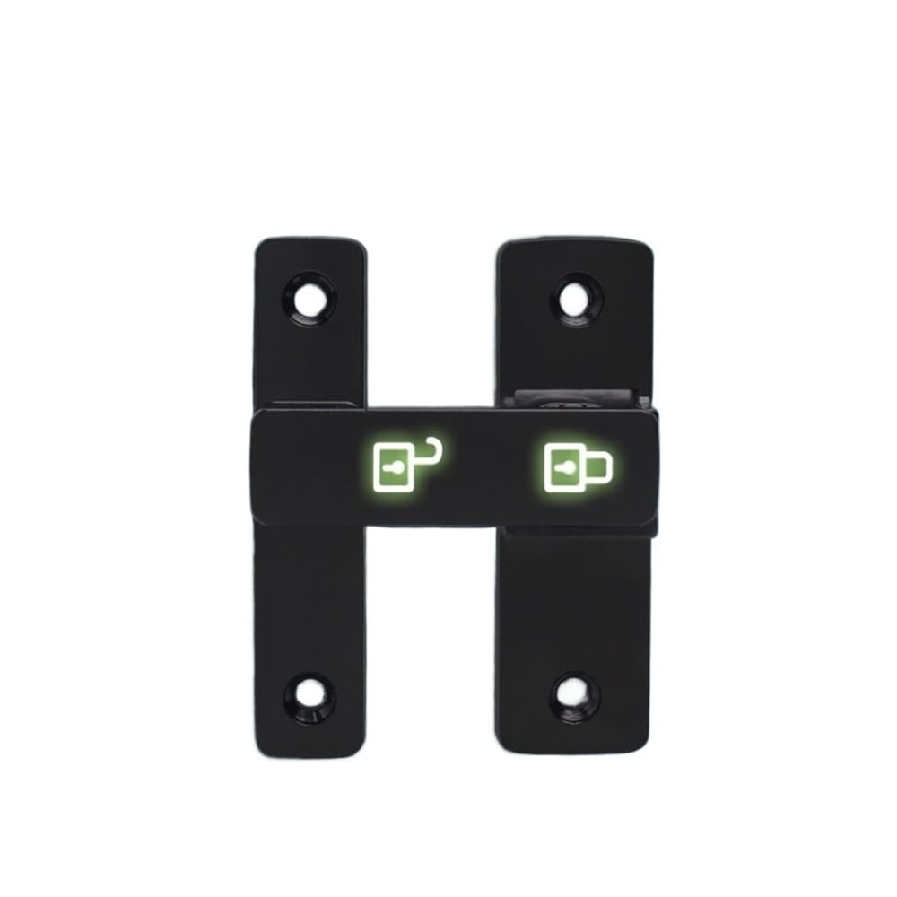 Foldable Gate Bolt Latch, Portable Heavy Duty Security Lock for Cabinet