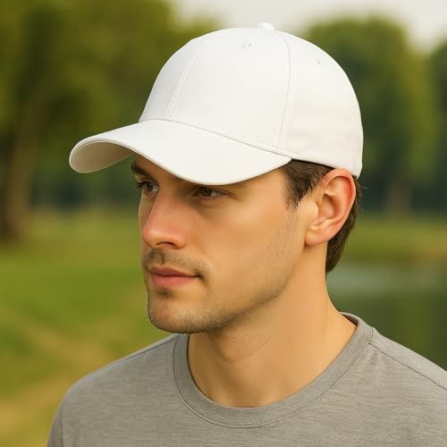 Image of Unisex Adjustable Baseball Cap Pack of 2 - Solid Color, Breathable, Stylish Cotton Caps for Men & Women - Outdoor Sports, Travel, Casual Wear