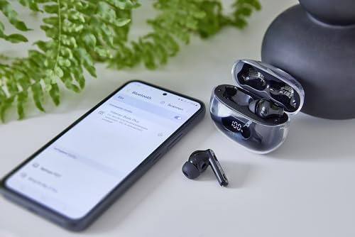 Intenso Buds Plus Cuffie TWS True Wireless T310AE con Cancellazione Attiva del Rumore ENC Bluetooth e fino a 25 Ore di Riproduzione Musicale Nero - 7