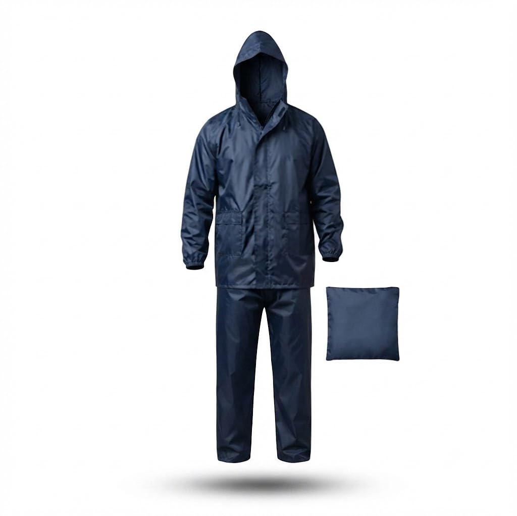 𝐄𝐯𝐞𝐫𝐲𝐝𝐚𝐲 𝐄𝐬𝐬𝐞𝐧𝐭𝐢𝐚𝐥𝐬 | 𝟏 𝐘𝐞𝐚𝐫 𝐖𝐚𝐫𝐫𝐚𝐧𝐭𝐲 | Waterproof Rain Suit for Men & Women, Hooded Jacket & Pant Set with Storage Pouch, Reusable PVC Rain Wear-image-32