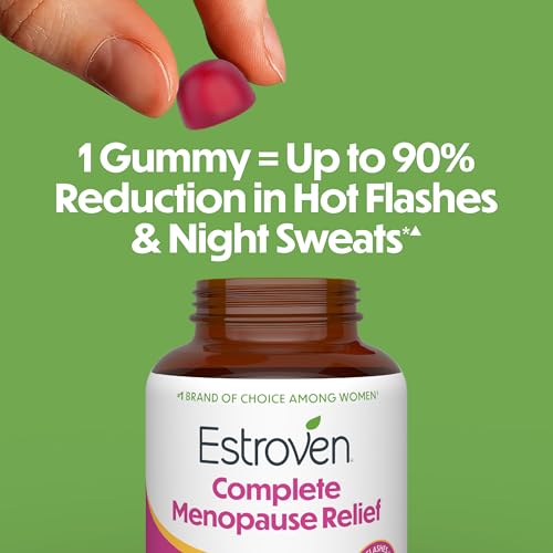 Image of Estroven Complete Gummies Menopause Relief Supplement for Women, 30 Count
