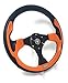 Steering Wheel with Adapter Orange Ez-go POLARIS Ranger Club car Kubota