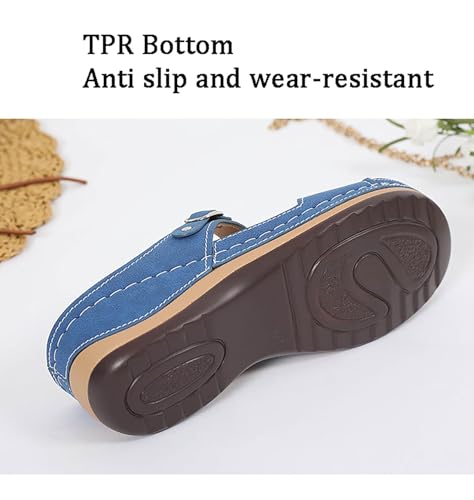 Orthopedic Wedge Sandals for Women Dressy Summer Comfortable Walking Sandals Casual Thong Sandals4