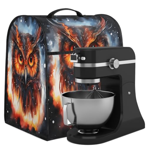 Coffee Maker Cover Owl Universe Kitchen Appliance Covers Small Appliance Covers Blender Cover Juicer Cover Dust Covers for Kitchen Appliances with Top Handle and Pockets,Washable,B660