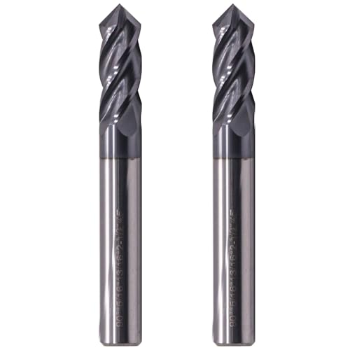 Image of High Performance 4 Flute 90 Degree Solid Carbide Drill Mill - AlTiN Coated, 90 Included Angle (2, 5 /16 in)