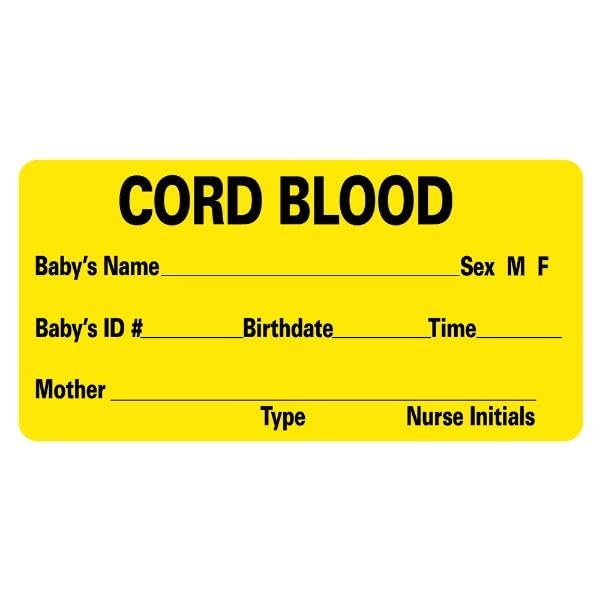 LabelValue | Cord Blood Baby Medical Labels LV-MBB15