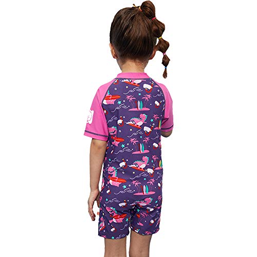 Image of Swimsuit Girls Boys Rash Guard Toddler One Piece Swimwear Kids Swimming Bathing Suit Sunsuit 1-9